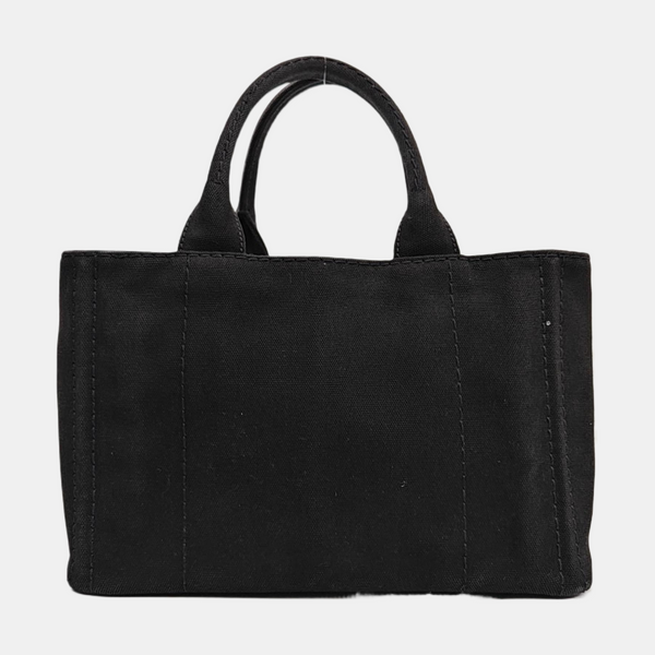 Denim Quilted Canvas Black