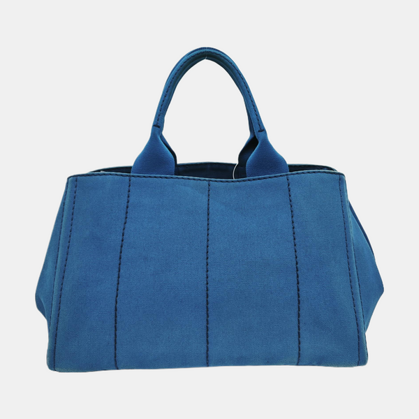 Denim Quilted Canvas Blue