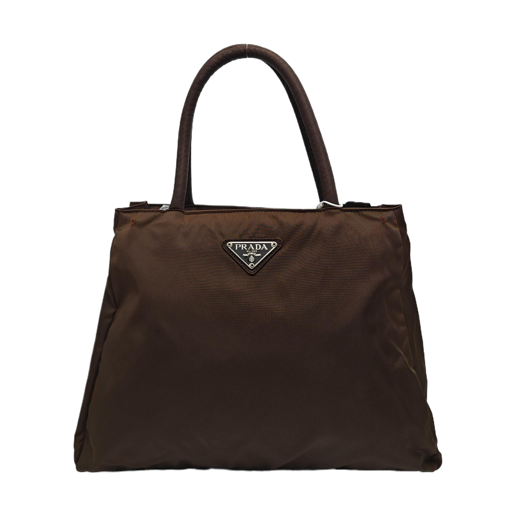 Nylon Tote Bag Brown