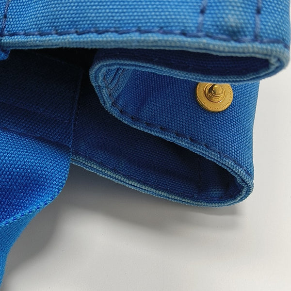 Denim Quilted Canvas Blue