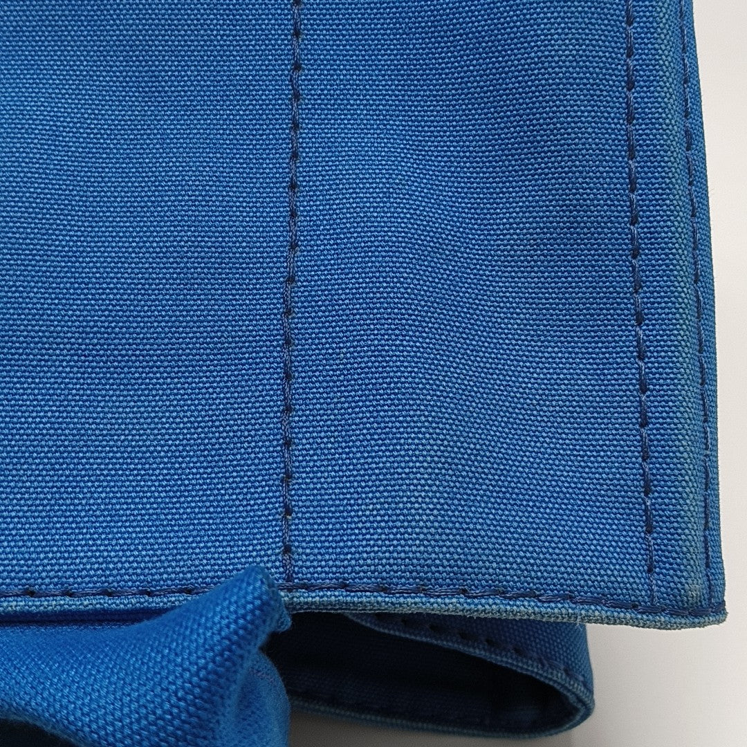 Denim Quilted Canvas Blue