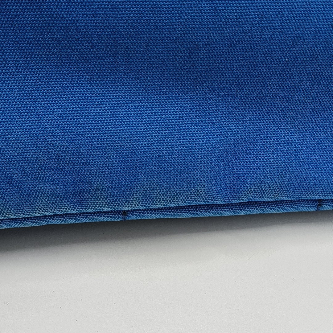 Denim Quilted Canvas Blue