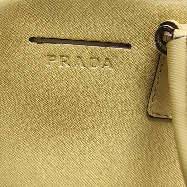 Calfskin Top Handle Bag Yellow