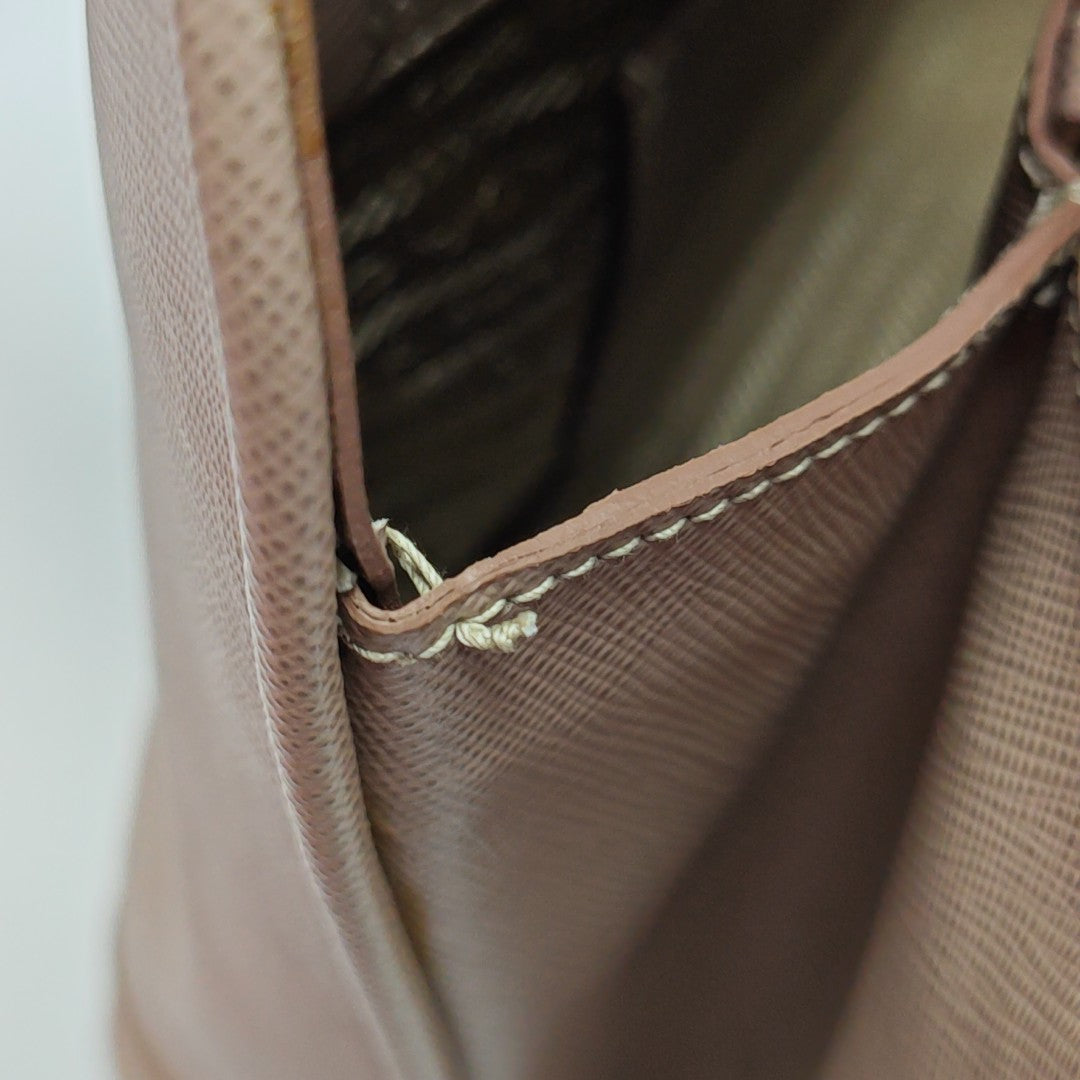 Saffiano Calfskin Shoulder Bag Pink