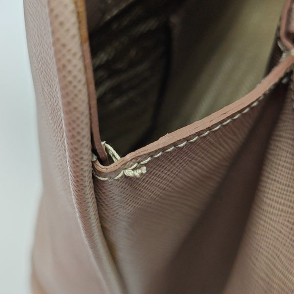 Saffiano Calfskin Shoulder Bag Pink
