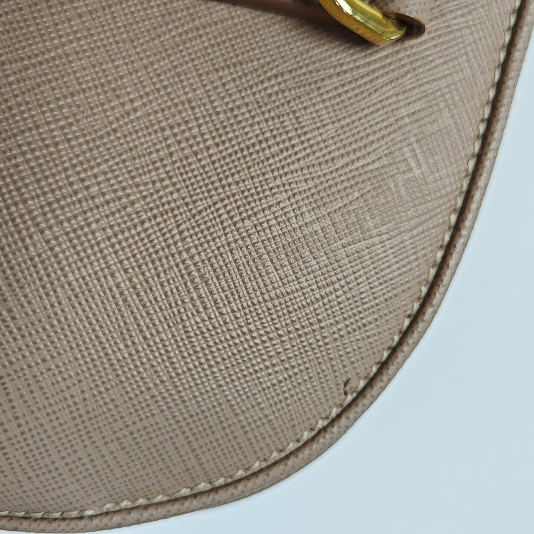 Saffiano Calfskin Shoulder Bag Pink