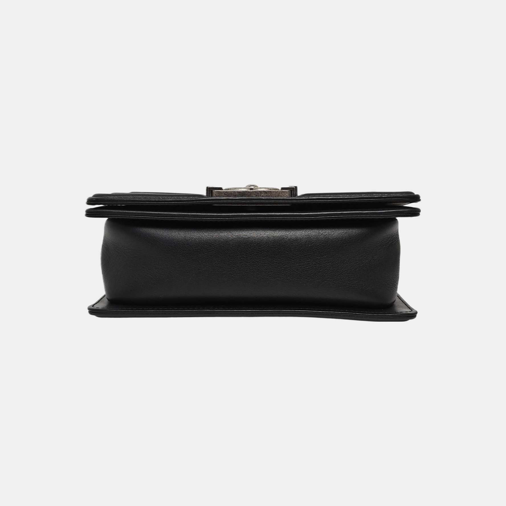 BOY CHANEL Small Quilted Grained Calfskin Black