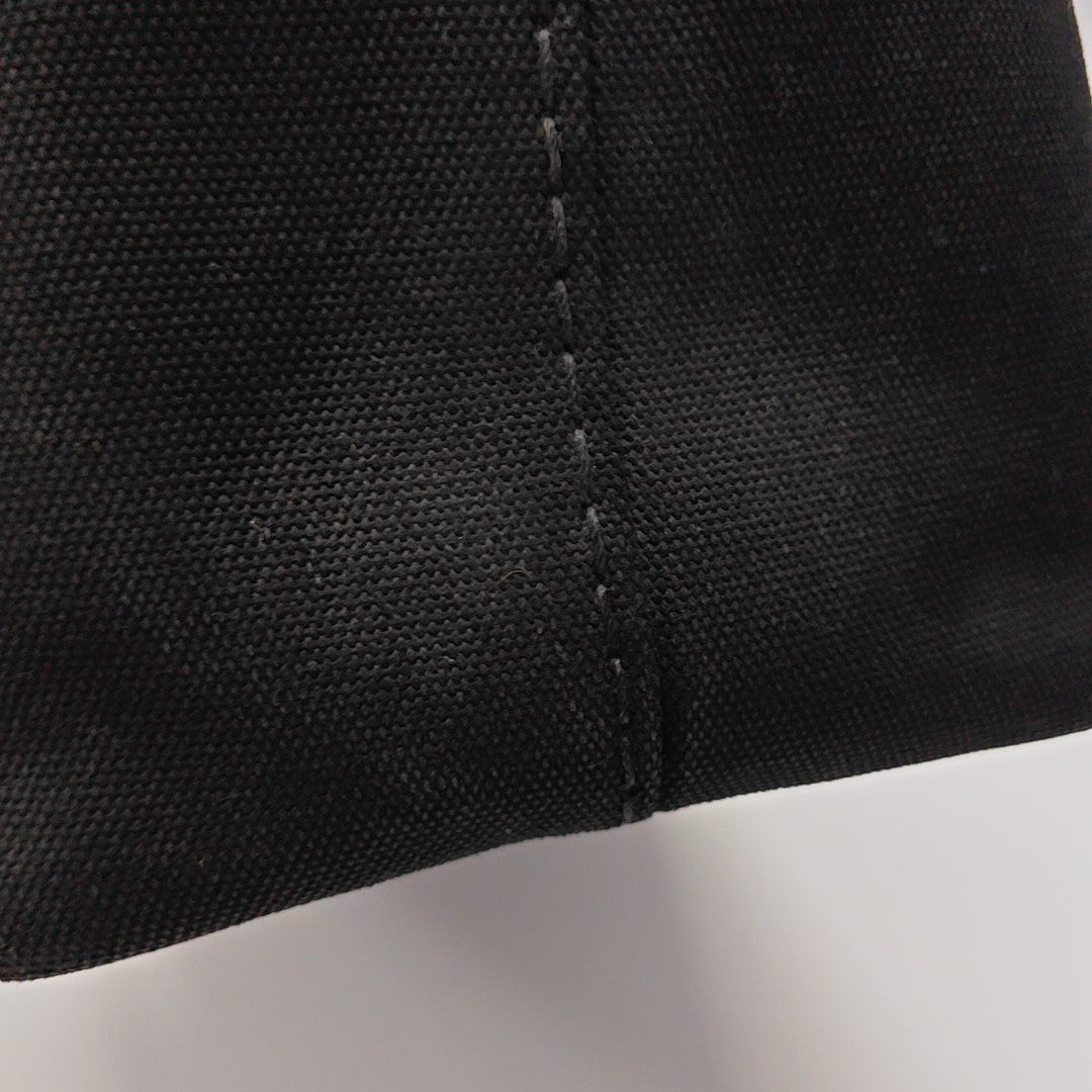 Denim Quilted Canvas Black
