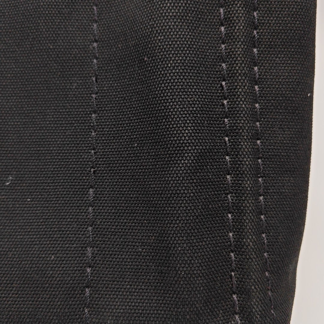 Denim Quilted Canvas Black