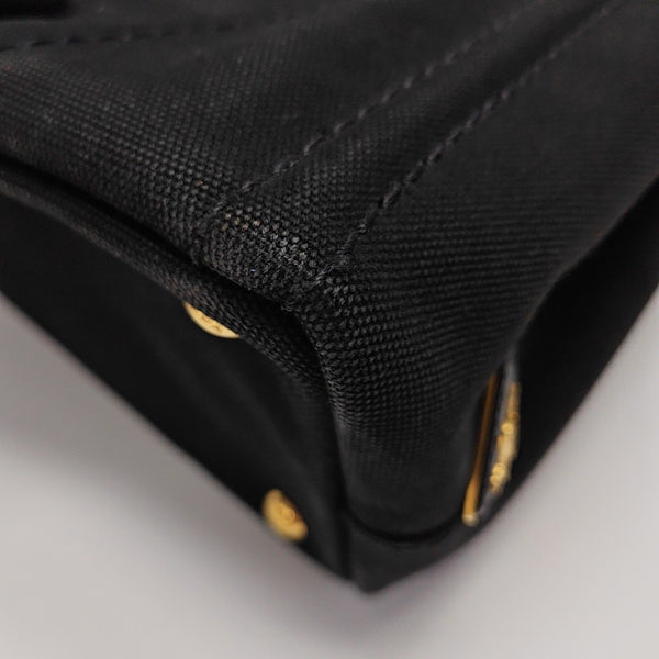 Denim Quilted Canvas Black