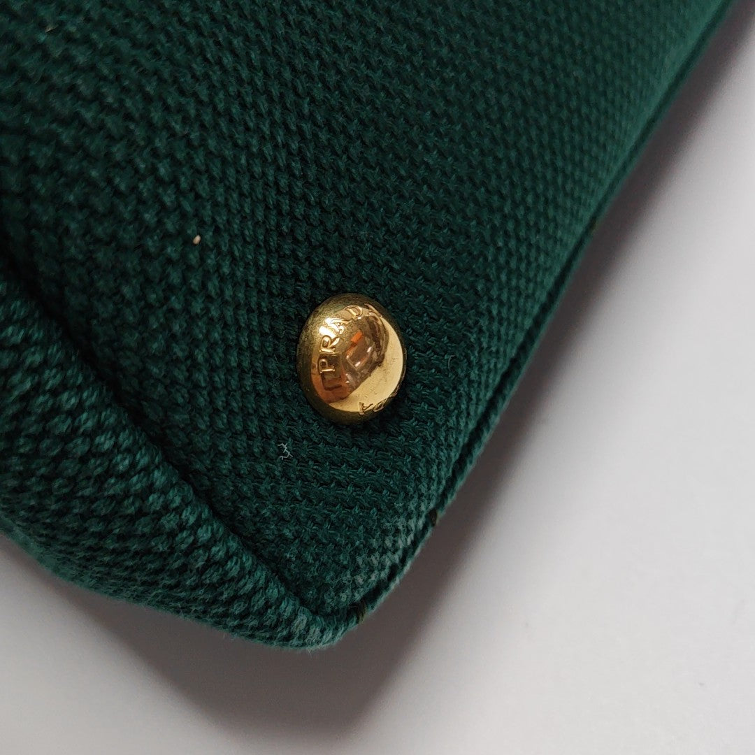 Denim Quilted Canvas Green
