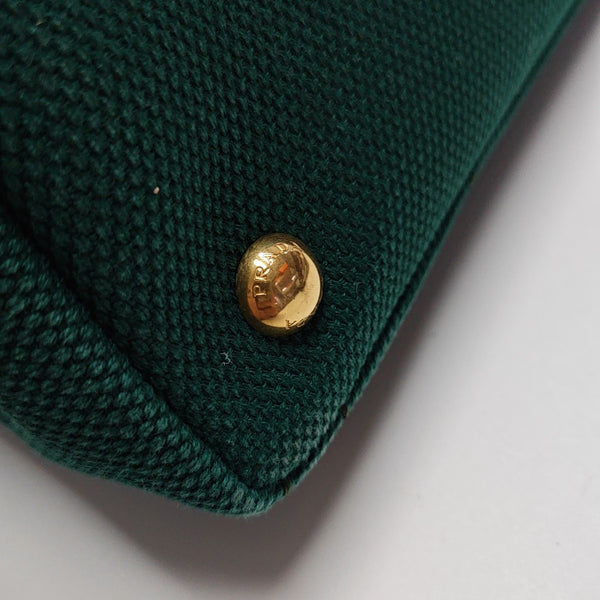 Denim Quilted Canvas Green