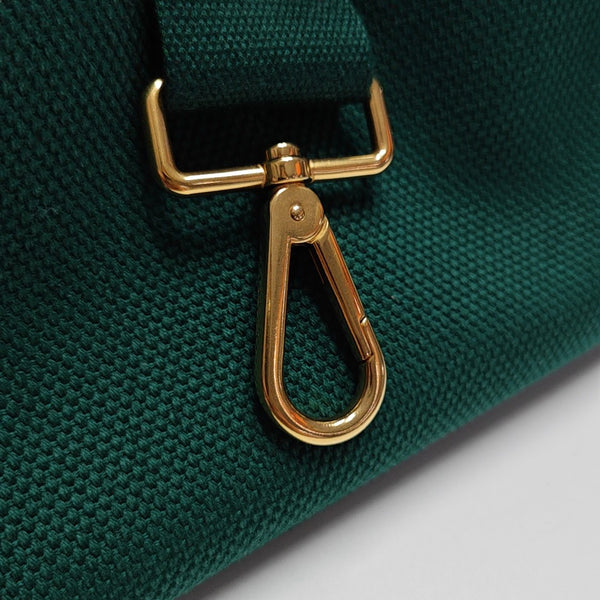 Denim Quilted Canvas Green