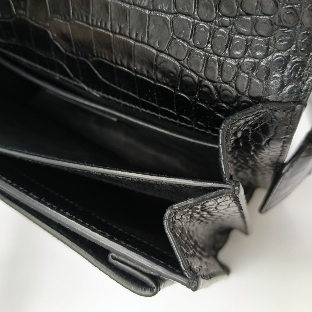 SUNSET Medium Calfskin Black