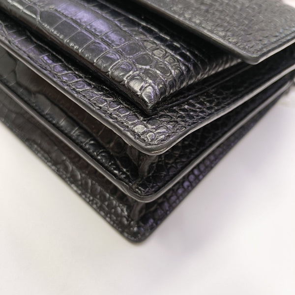 SUNSET Medium Calfskin Black