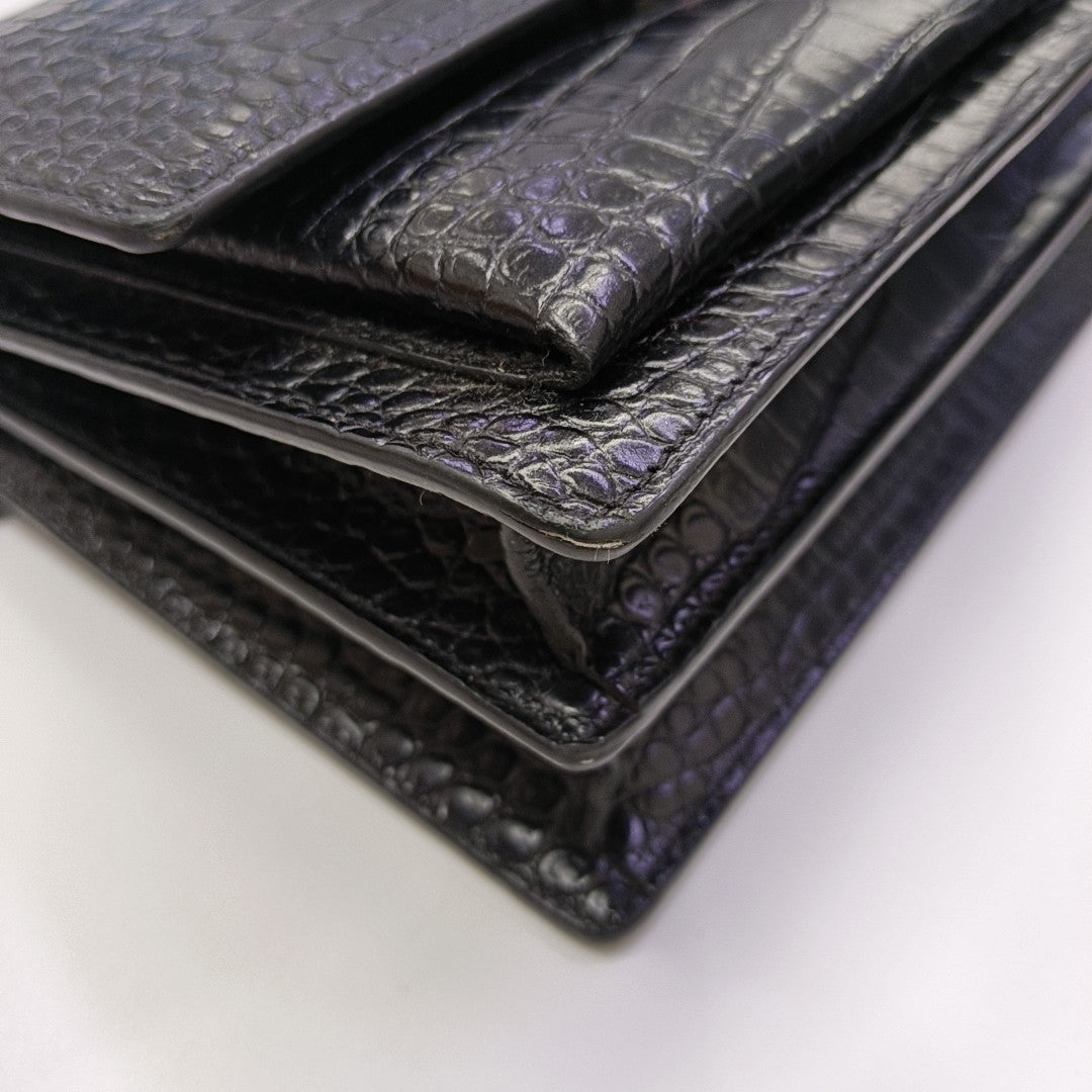 SUNSET Medium Calfskin Black