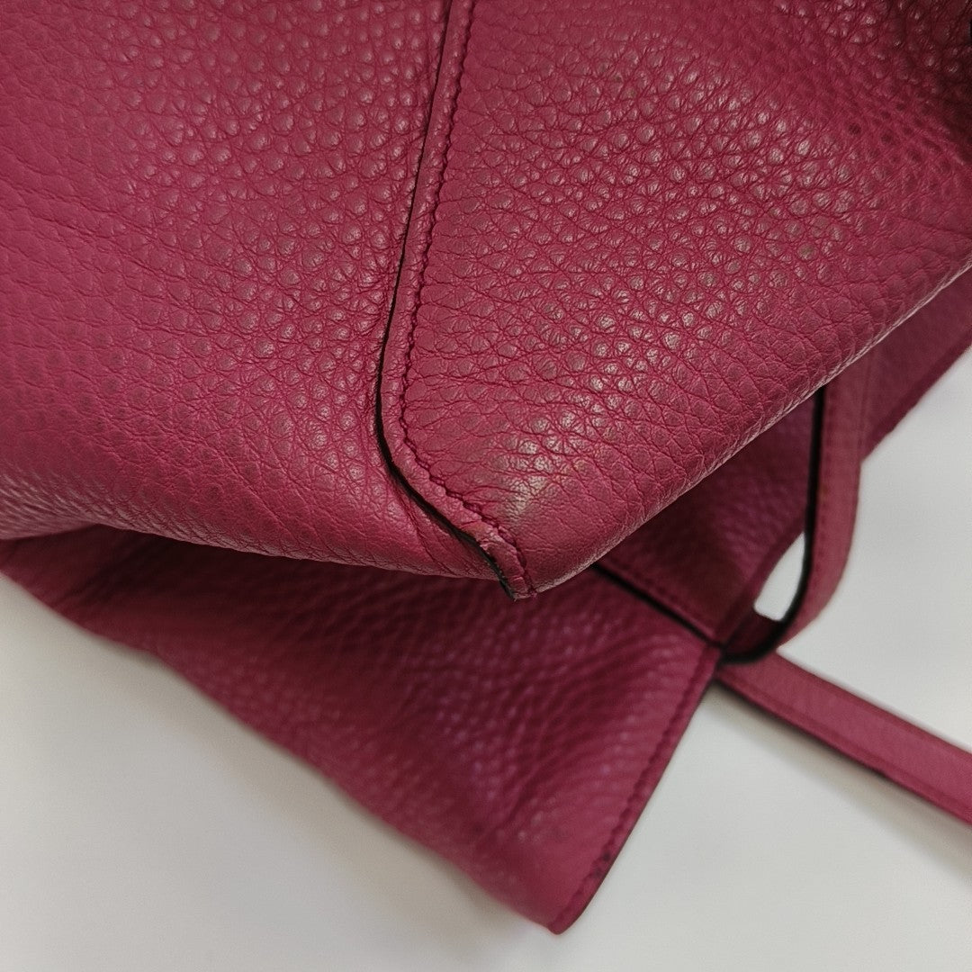 Calfskin Tote Bag Red