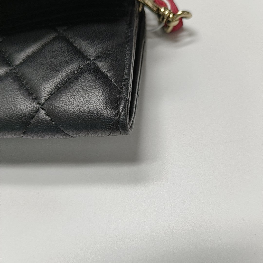 Quilted Lambskin Black