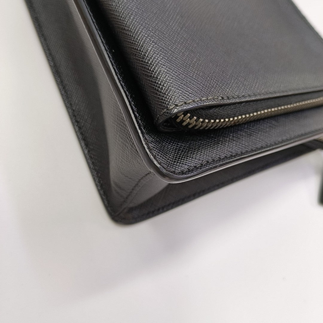 Calfskin Clutch Black