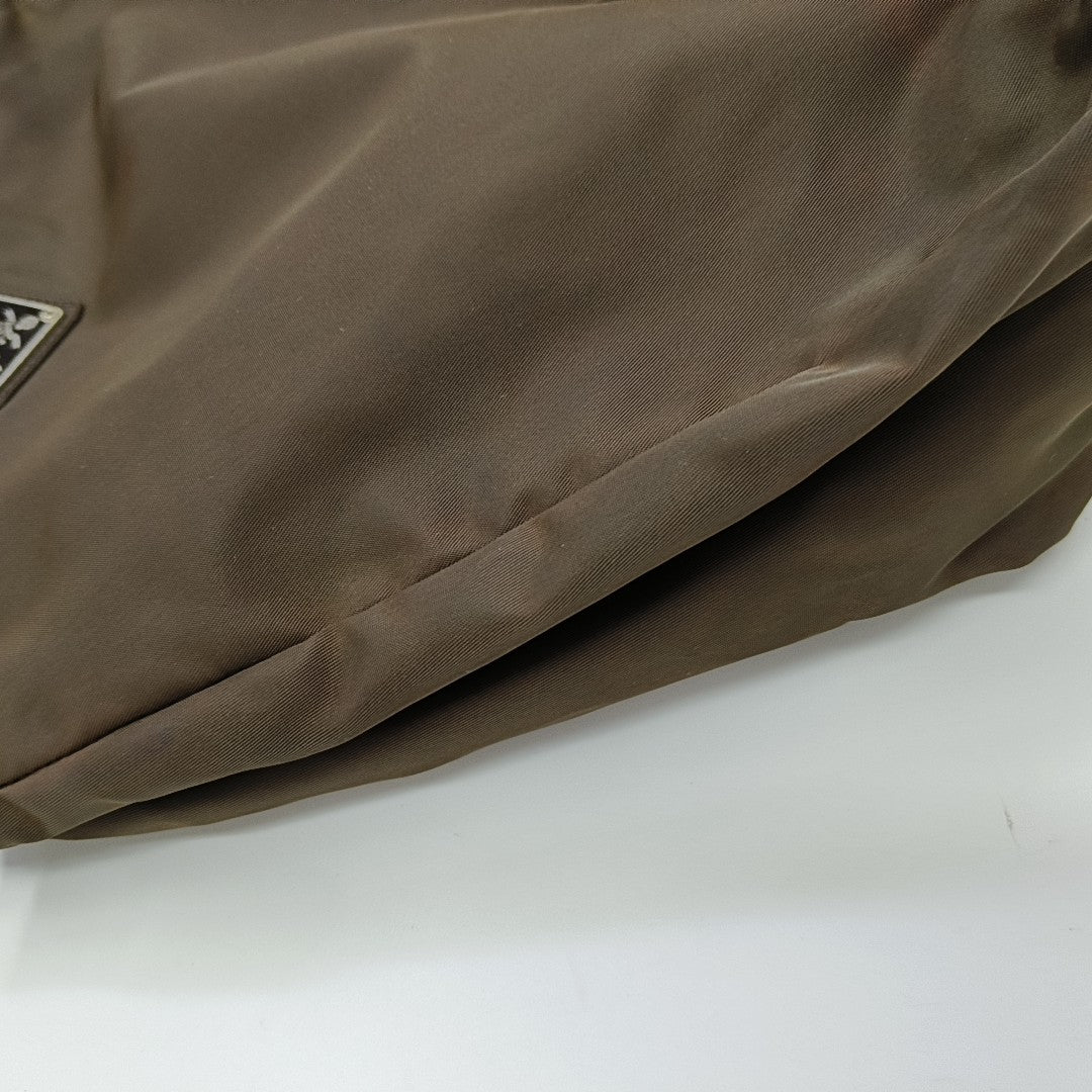 Nylon Tote Bag Brown