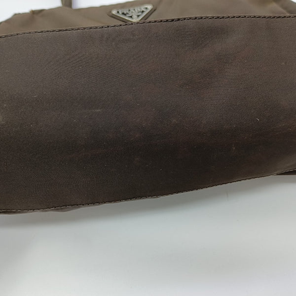 Nylon Tote Bag Brown