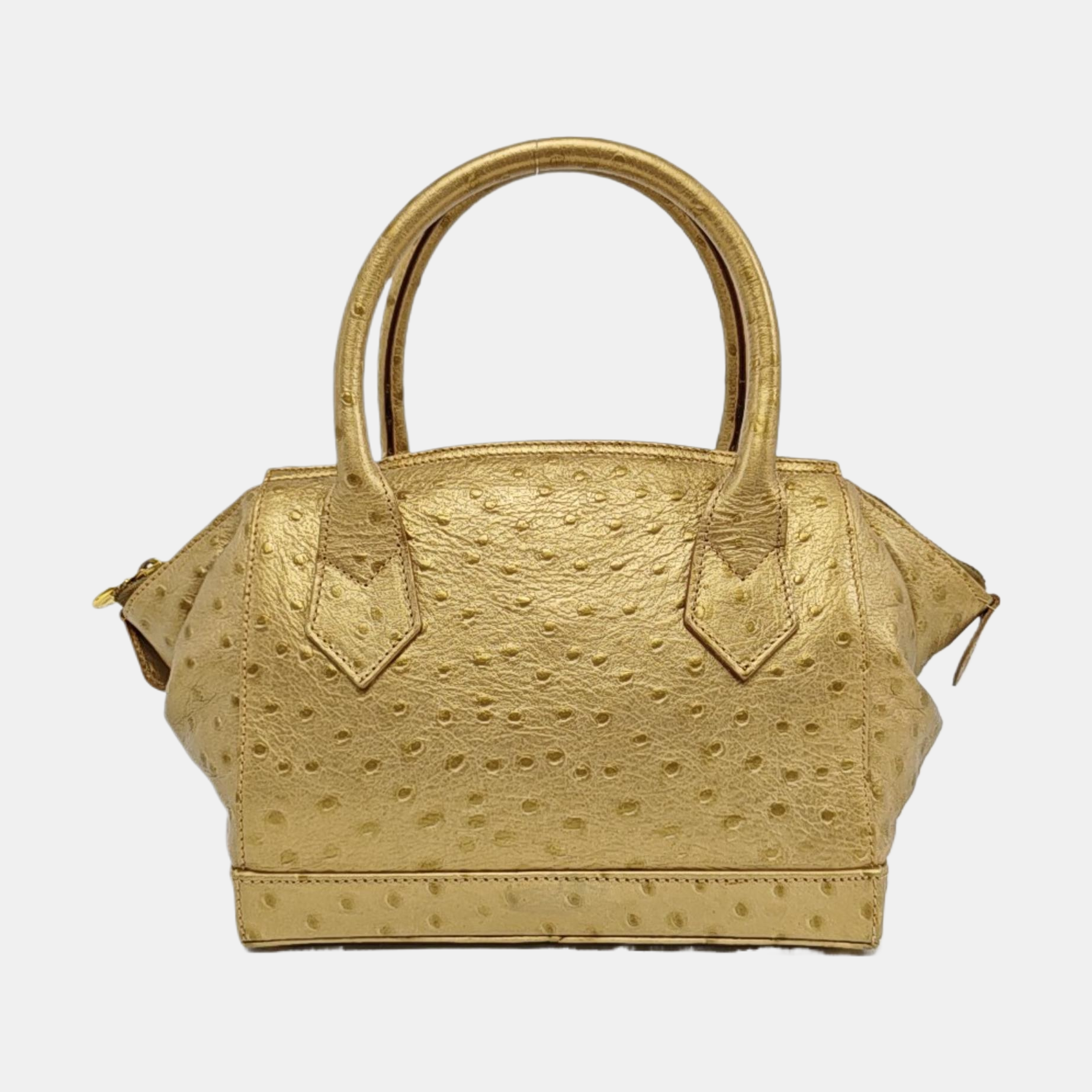 Leather Shoulder Bag Gold
