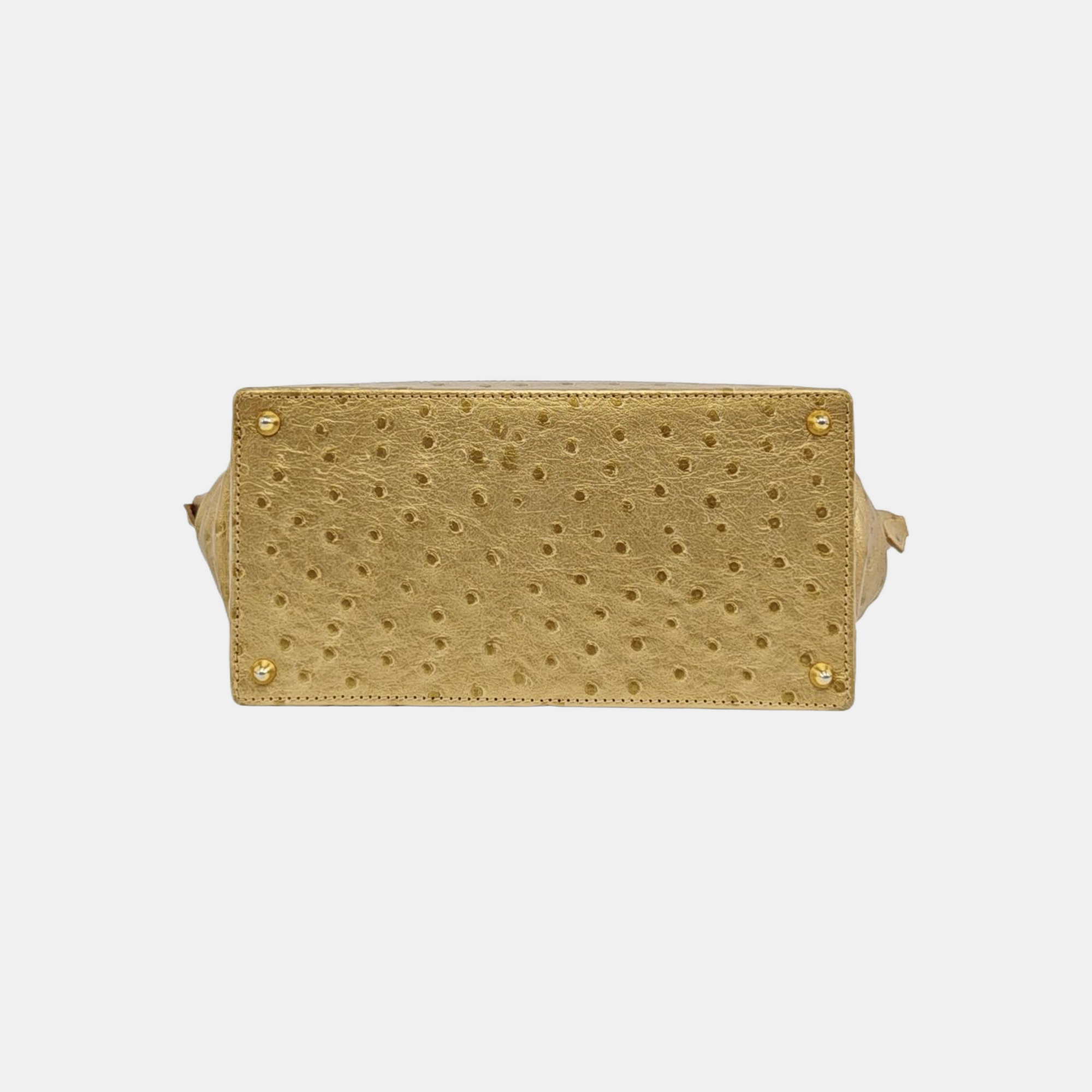 Leather Shoulder Bag Gold