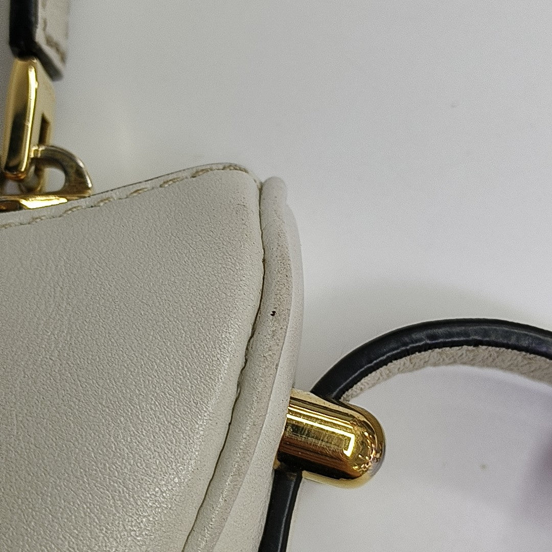Calfskin Shoulder Bag White