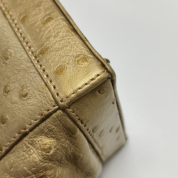 Leather Shoulder Bag Gold