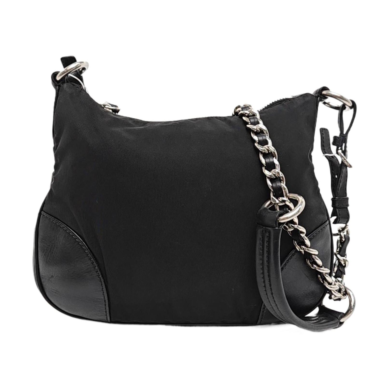 Nylon Shoulder Bag Black