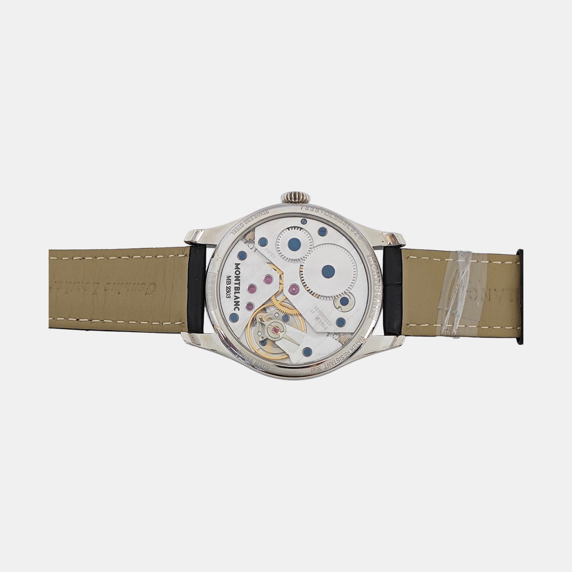 1858 44mm Blue Manual Wind Watch