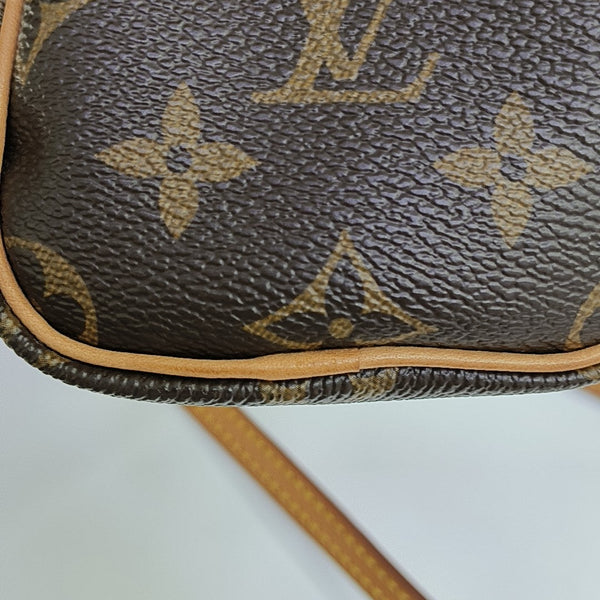 SPEEDY Nano Monogram Coated Canvas Brown