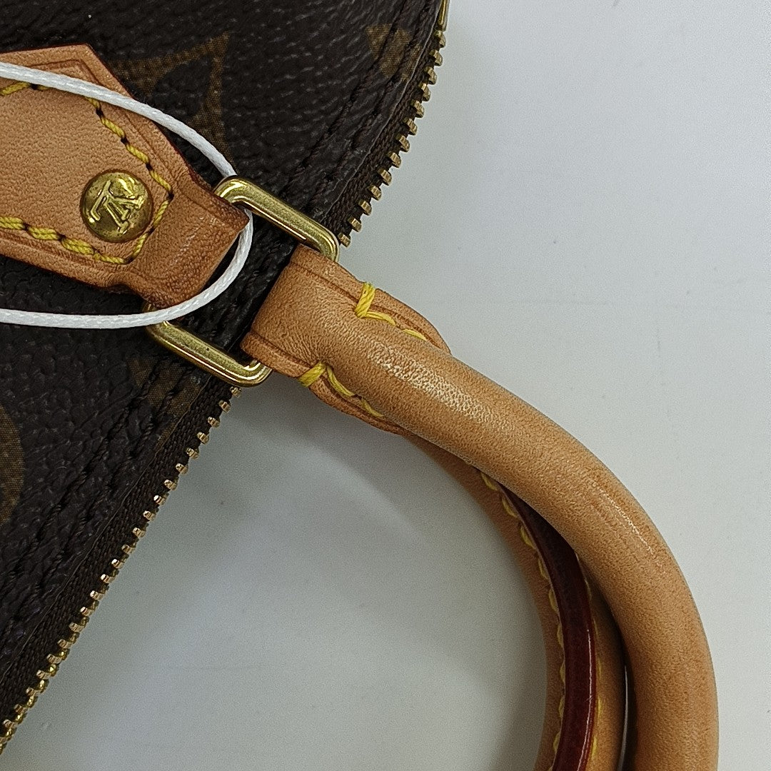 SPEEDY Nano Monogram Coated Canvas Brown