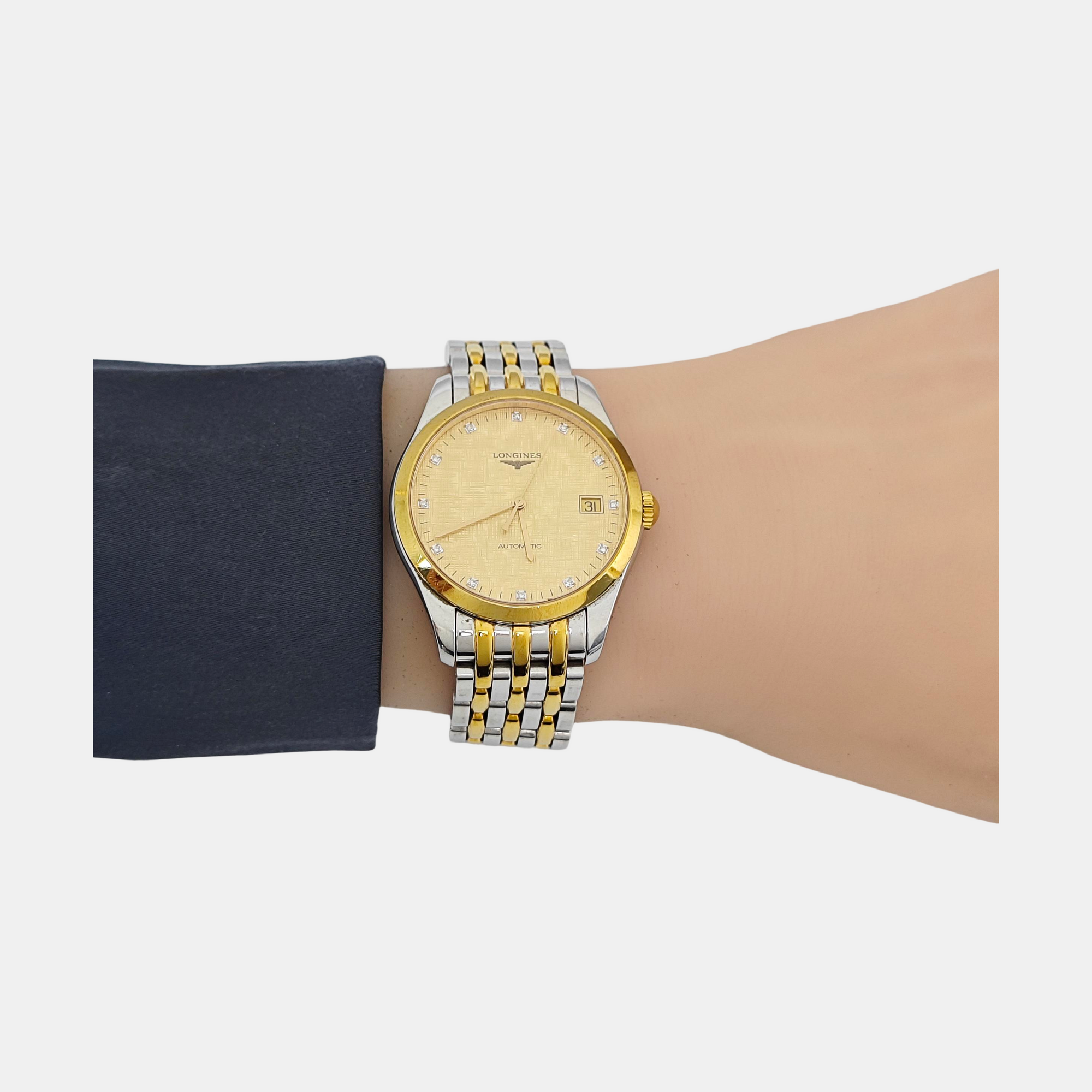 Elegant Collection 36mm Gold Automatic Watch