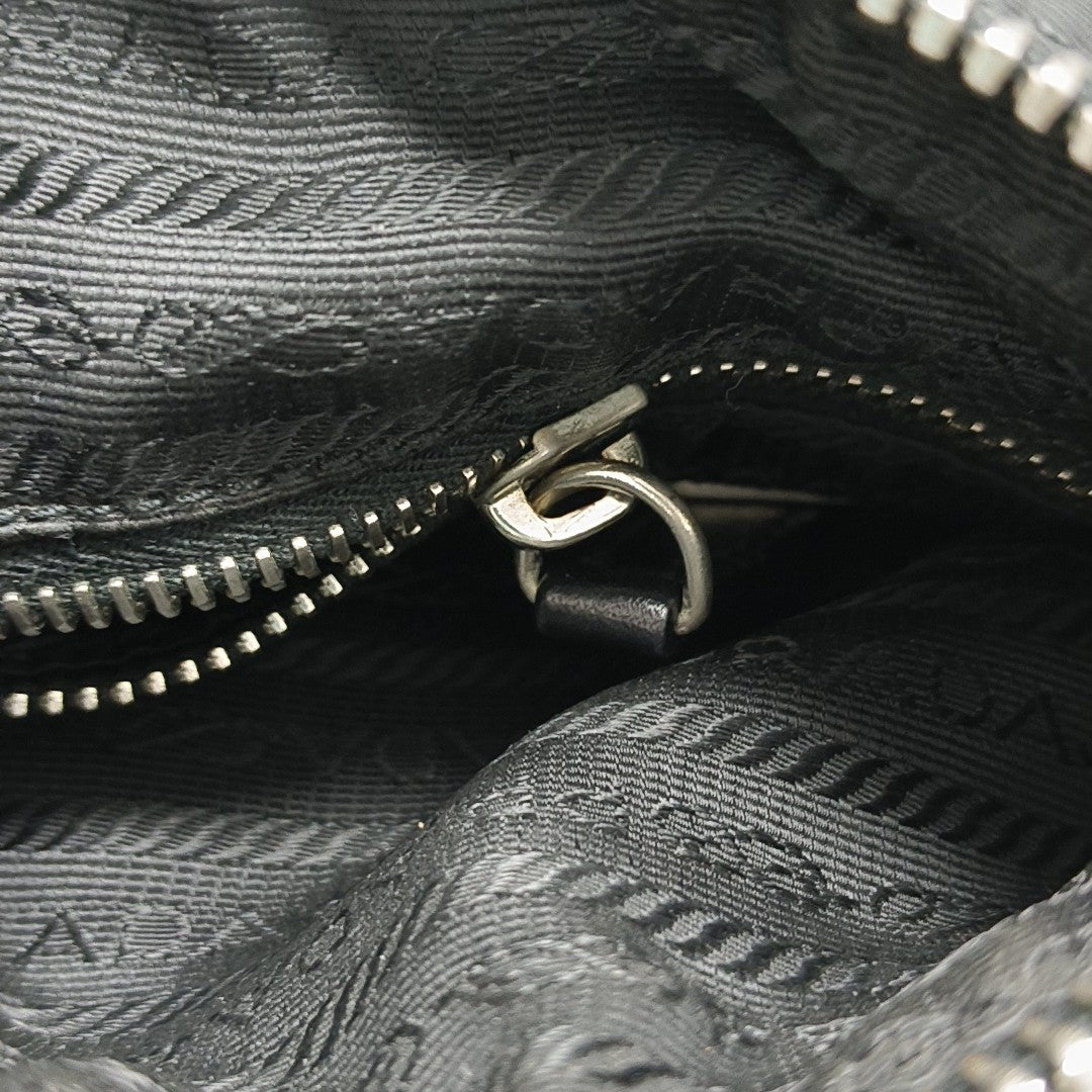 Nylon Shoulder Bag Black