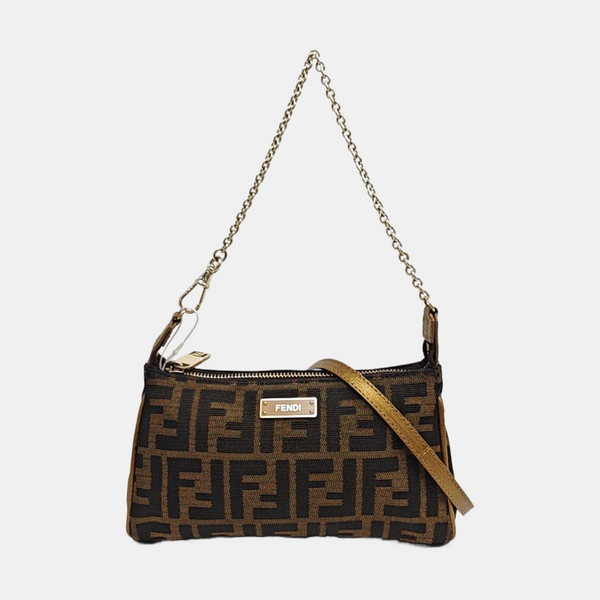 Canvas Shoulder Bag Brown