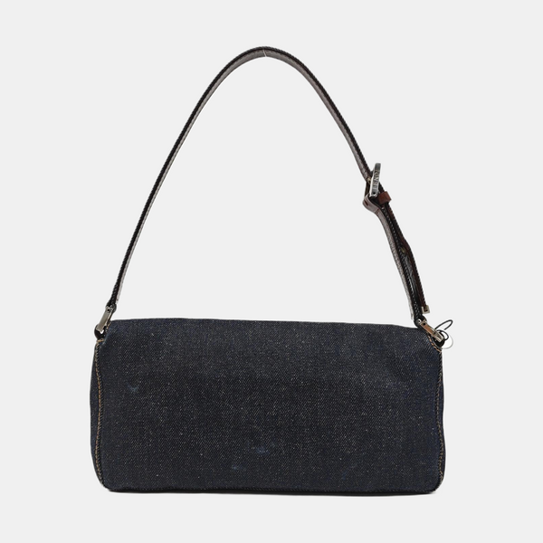 Fabric Shoulder Bag Blue