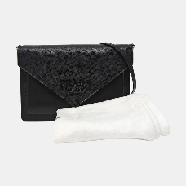Calfskin Shoulder Bag Mini Black