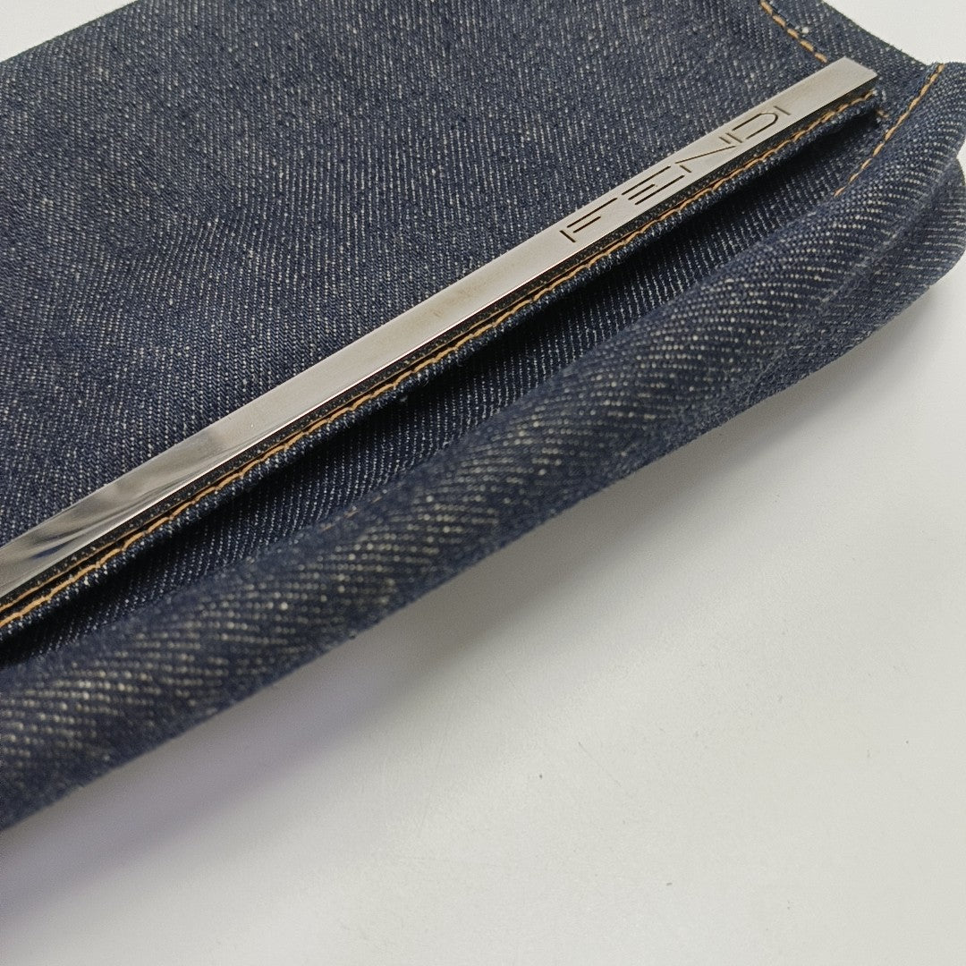 Fabric Shoulder Bag Blue