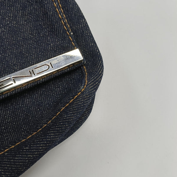 Fabric Shoulder Bag Blue