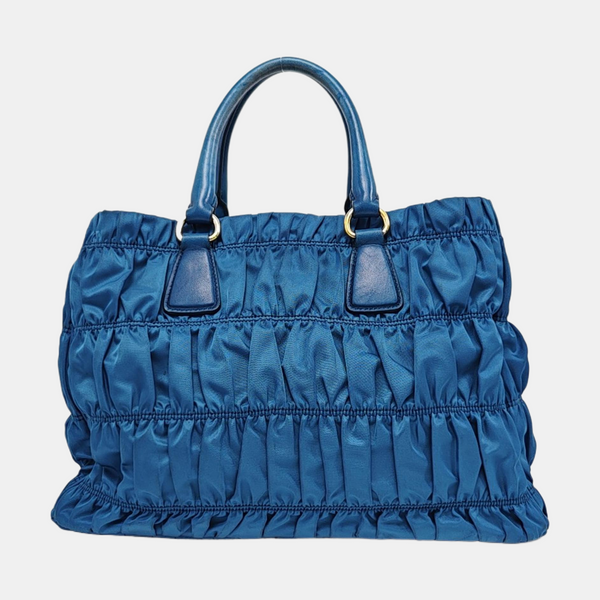 Gaufre Quilted Nylon Blue