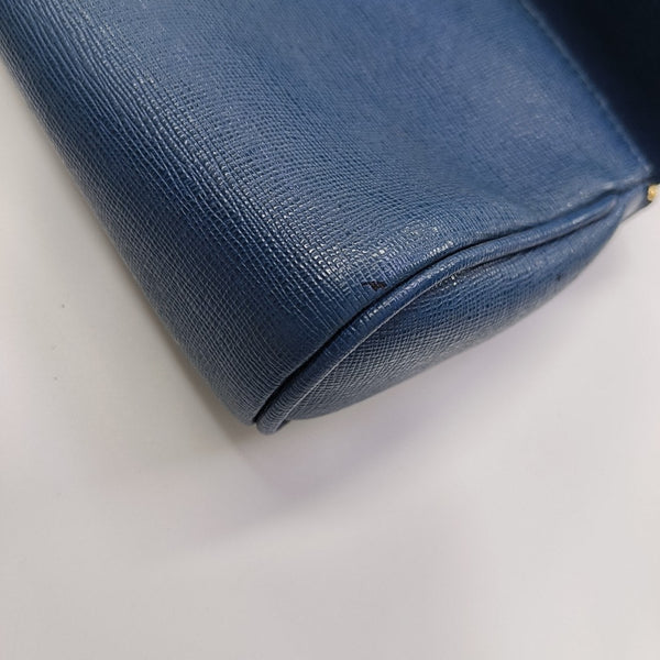 Calfskin Shoulder Bag Blue