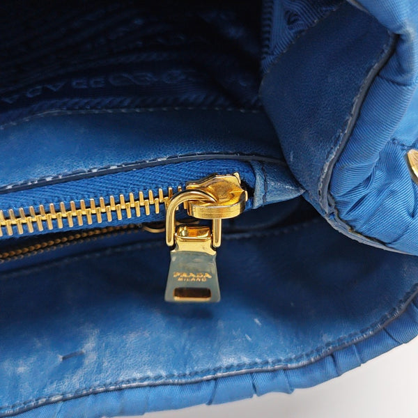 Gaufre Quilted Nylon Blue