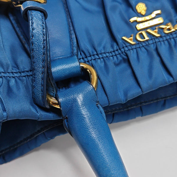 Gaufre Quilted Nylon Blue