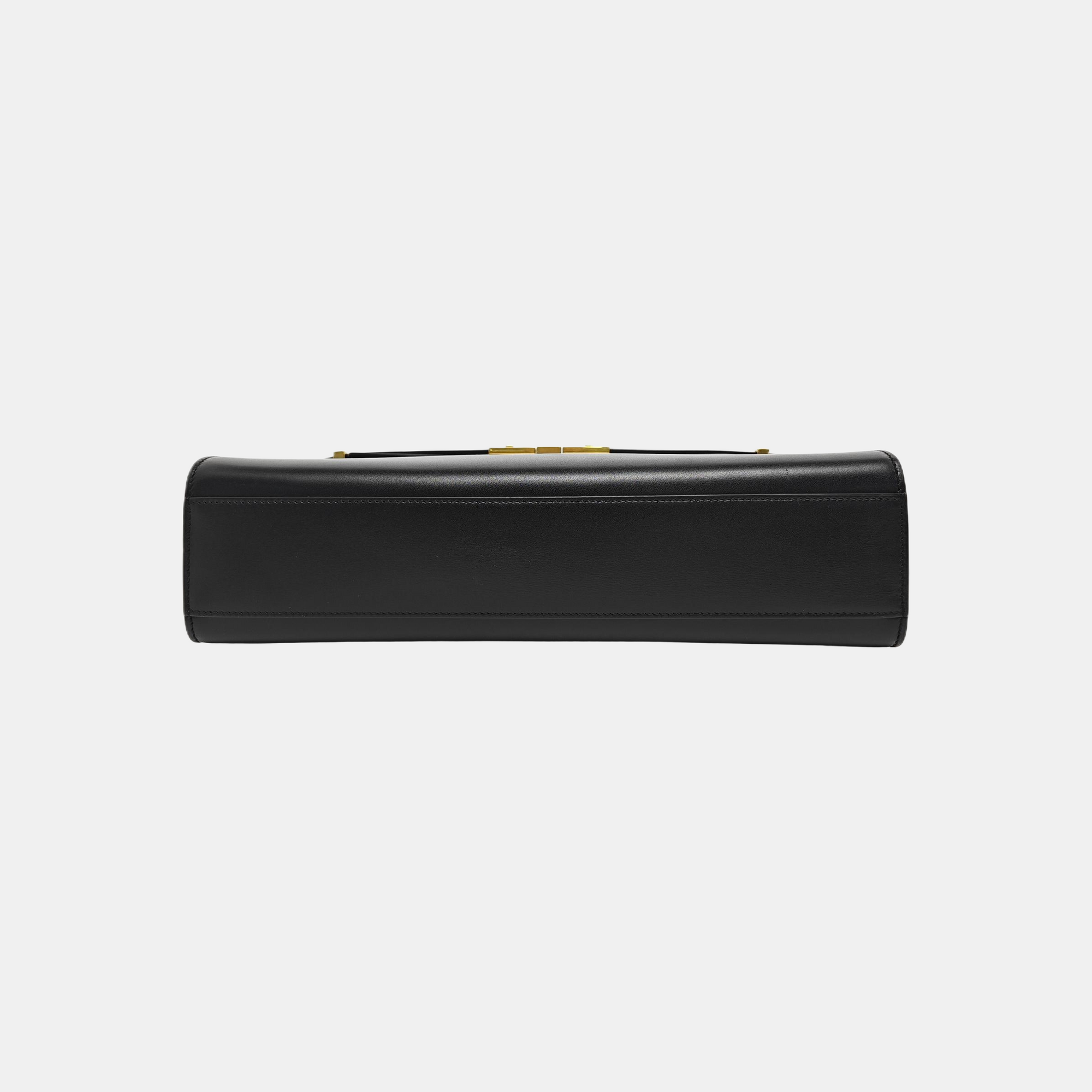 MANHATTAN Medium Calfskin Black