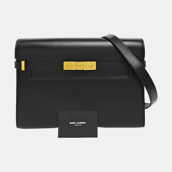 MANHATTAN Medium Calfskin Black
