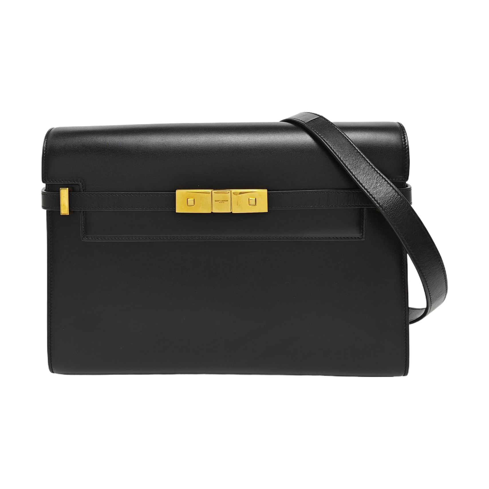 MANHATTAN Medium Calfskin Black