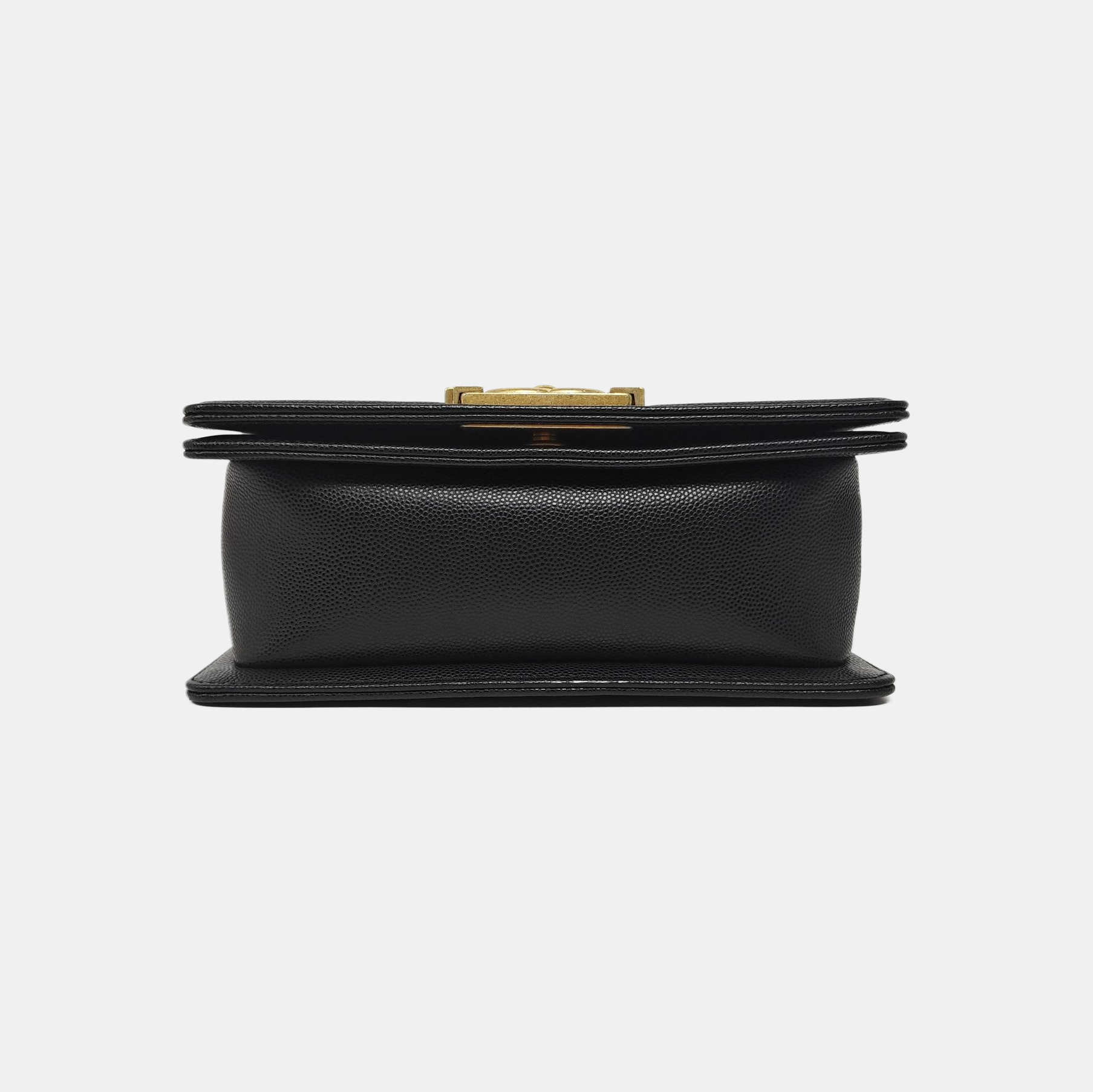 BOY CHANEL Small Quilted Grained Calfskin Black