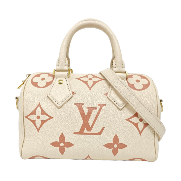 SPEEDY 20 Monogram Calfskin Beige