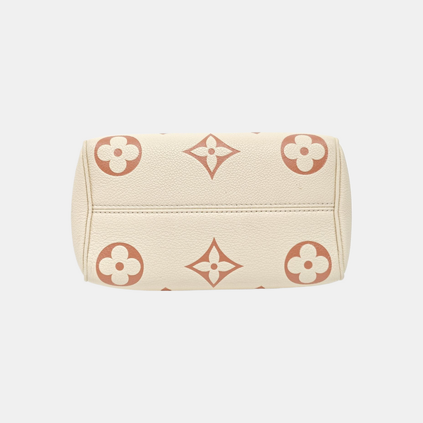 SPEEDY 20 Monogram Calfskin Beige
